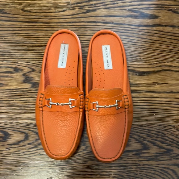 Saks Fifth Avenue Shoes Saks Fifth Avenue Orange Loafers Poshmark